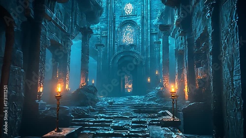 Mysterious ancient interior structure