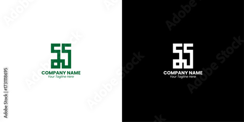 ss letter vector logo design