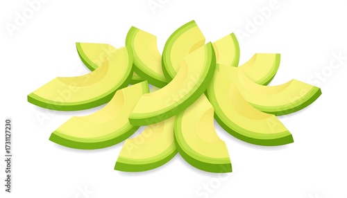 Fresh Sliced Avocado.