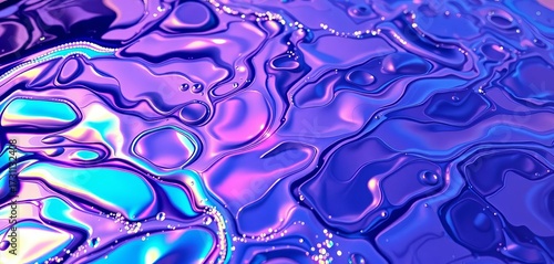 Shimmering, iridescent oil slick on water, creating abstract patterns,  background,  dye