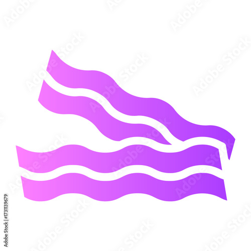 bacon gradient icon