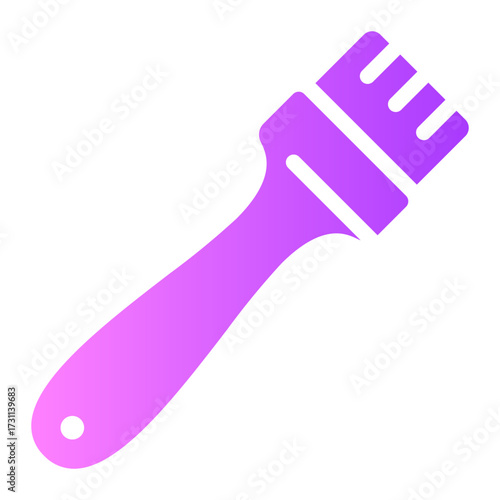 basting brush gradient icon