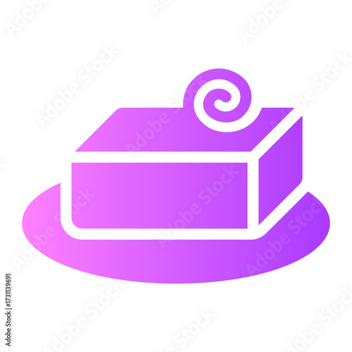 Butter gradient icon