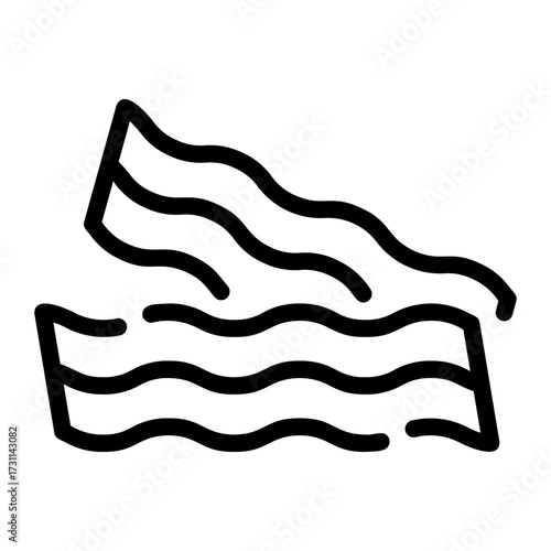 bacon line icon