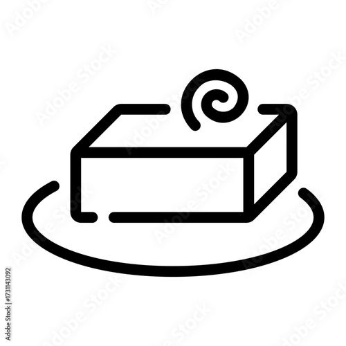 Butter line icon