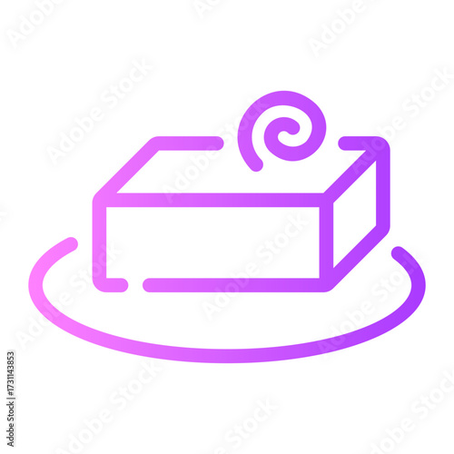 Butter gradient icon