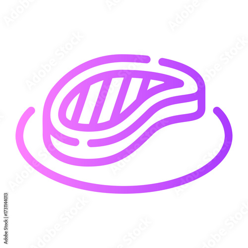 steak gradient icon