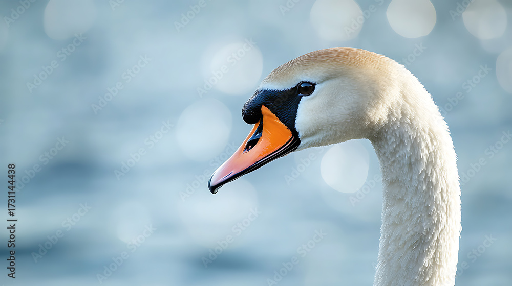 Fototapeta premium A bird in a natural landscape
