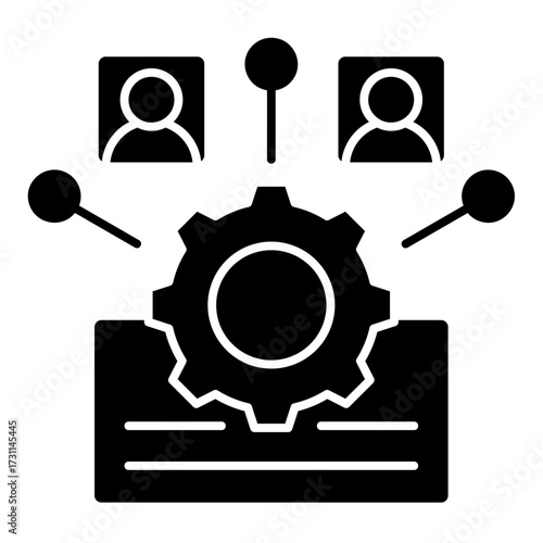Teamwork Management  Icon Set Multiple Style Collection
