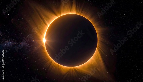 Solar Eclipse in the Sky.