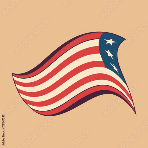 "A perfectly proportioned vector flag of the United States of America.