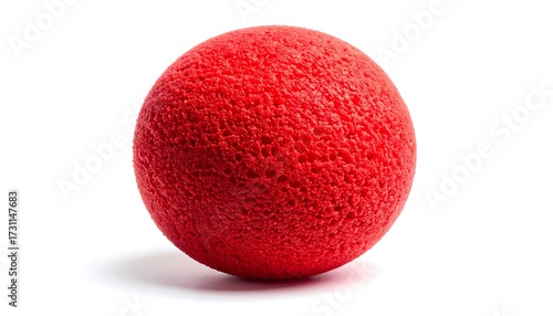 Red Exercise Ball for Physical Therapy.