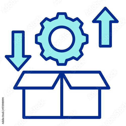 Import Export  Icon Set Multiple Style Collection
