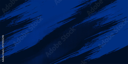 Abstract blue background with flowing digital lines forming a futuristic technology and business data network concept