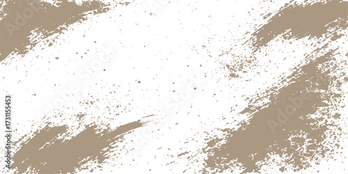 An abstract, old grunge paper background with brown ink splash texture and a rough vintage design