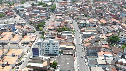 Português: Centro histórico do Bonfim e entorno: Vista aérea completa | Bonfim historic center and surroundings: Complete aerial view