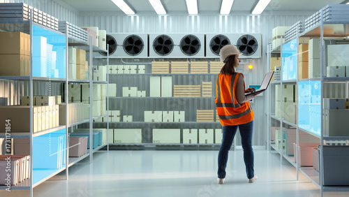 Female engineer in safety v...
