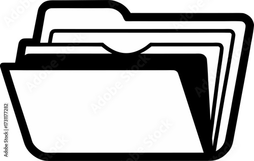 File Folder for Documents Doodle