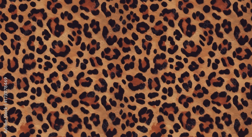 Leopard print seamless pattern texture background animal skin design