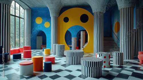 Memphis Design Interior: A Vibrant and Playful Space