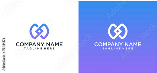 Letter Infinity Logo Design Element