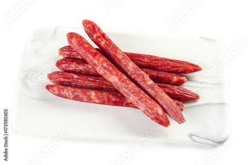Canvastavla Sweet Spicy Cantonese Air-Dried Sausage Sticks Traditional Chinese Preserved Mea