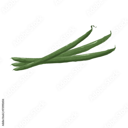fresh green bean snaps
