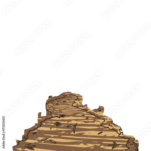 Dirt path with leaves scattered on it