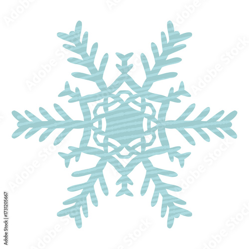 かわいい雪の結晶のイラスト