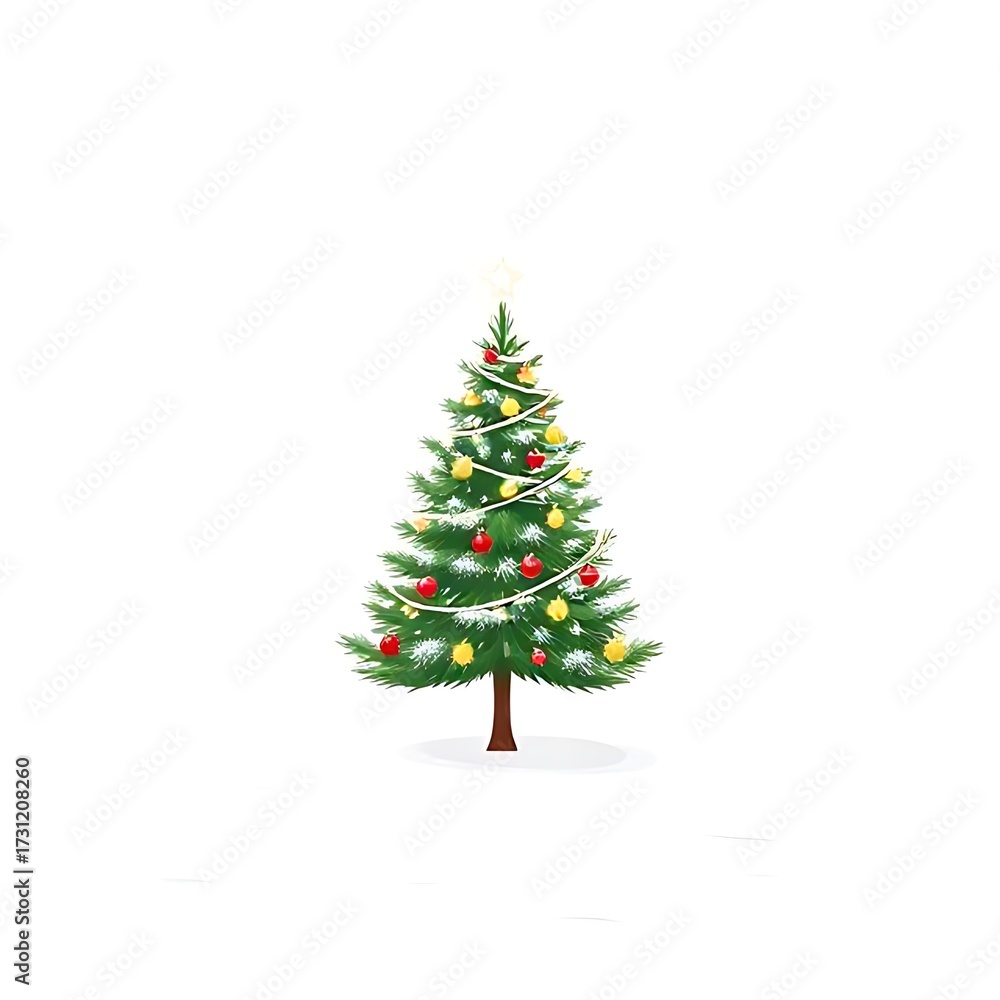 Fototapeta premium christmas tree in the snow