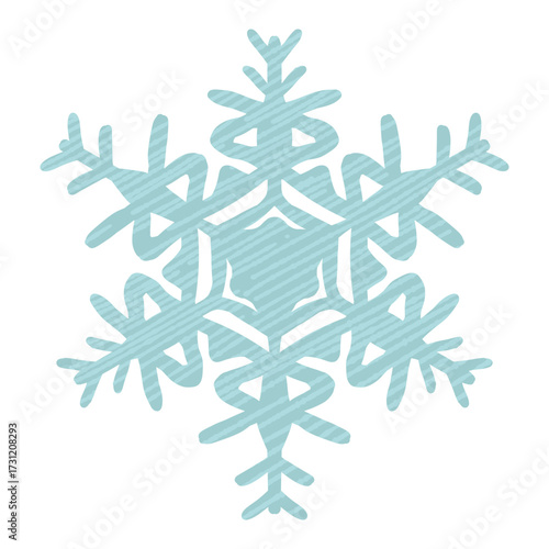 かわいい雪の結晶のイラスト