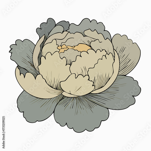 whispering peony elegant single-line peony poster and stationery — meditative floral art that sells serenity and timeless charm.