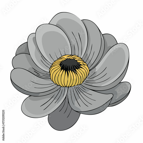 ribboned anemone flow flowing anemone prints and gift wrap — ribbon-like petals that evoke memory and gentle motion.
