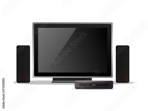 テレビとスピーカーシステム