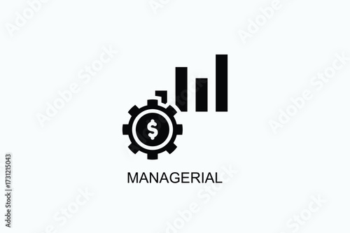 Managerial Icon Or Logo Isolated Vector Illustration