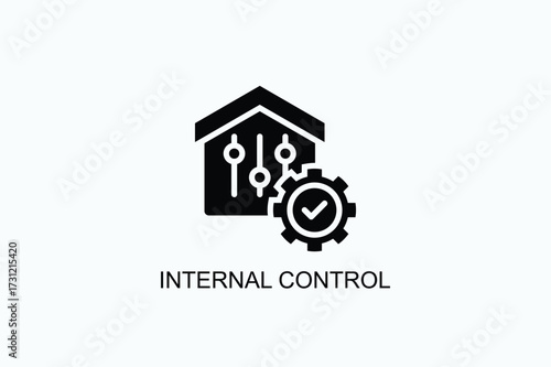 Internal Control Icon Or Logo Isolated Vector Illustration
