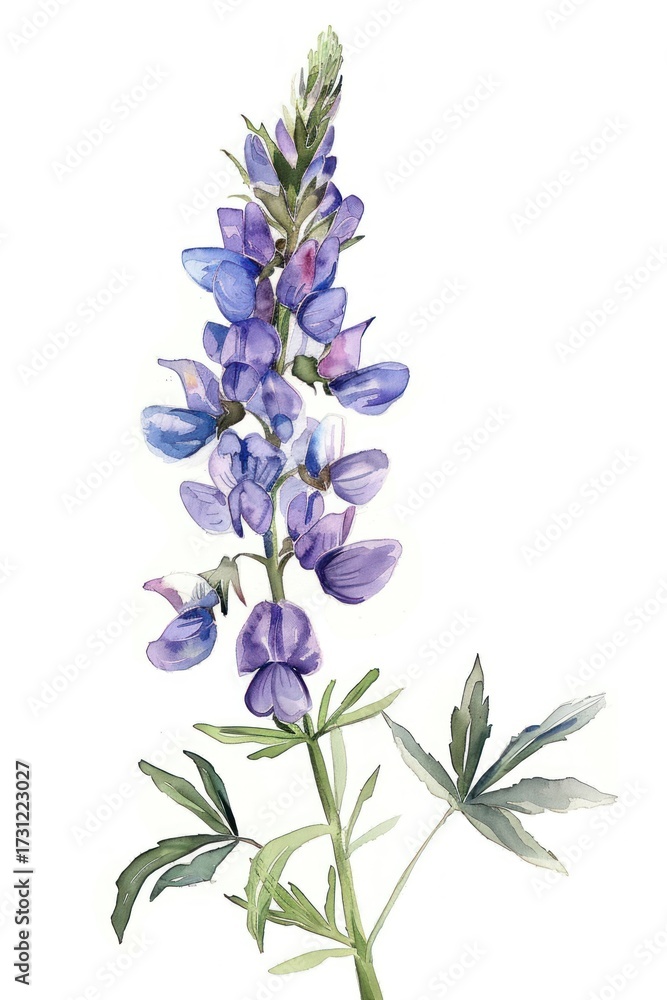 Fototapeta premium Wildflower lavender blossom plant.