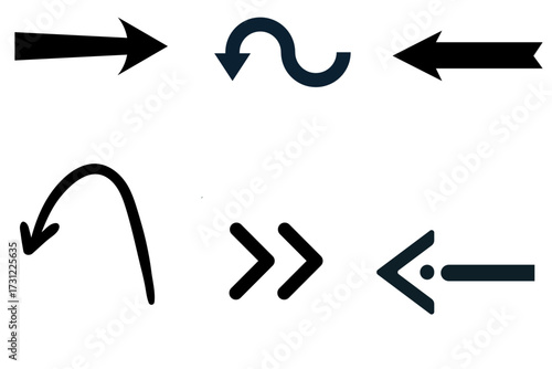 set of vector arrows