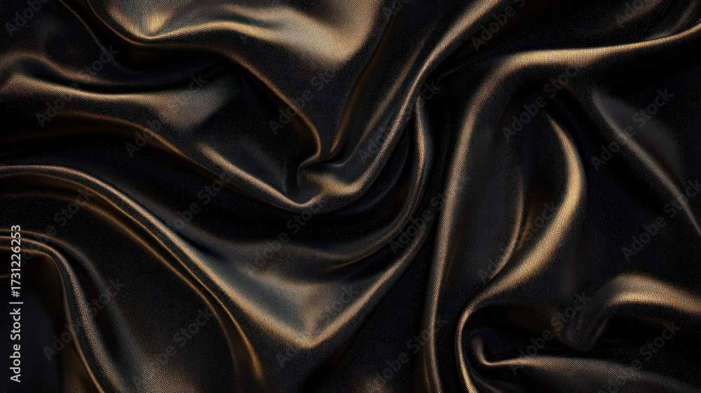 Obraz premium A rich, dark velvet texture background with subtle golden shimmer, evoking sophistication.