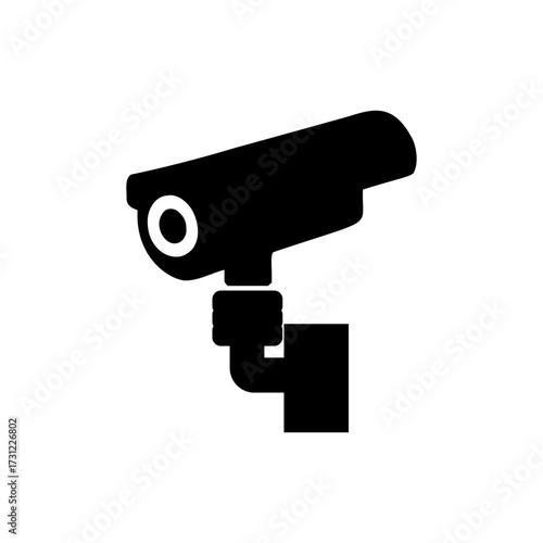 Security camera surveillance system vector graphic