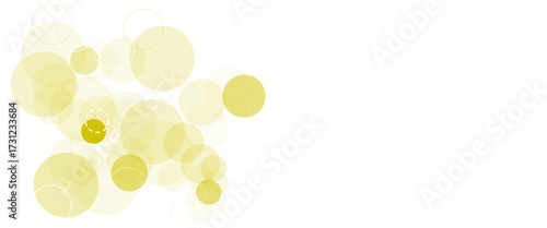 Abstract background with soft yellow circle. White and soft yellow  abstract modern transparency circle presentation background.