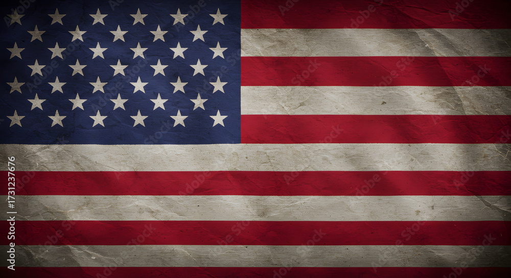 Fototapeta premium usa flag on grunge background