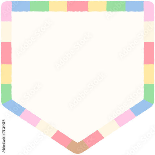 대한민국 우리나라 전통 추석 설날 프레임 가랜드 데코 오색프레임 오색테두리 오색가랜드 전통가랜드 전통프레임 전통테두리 일러스트