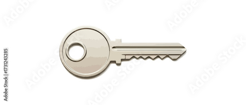 Key illustration isolated on black background