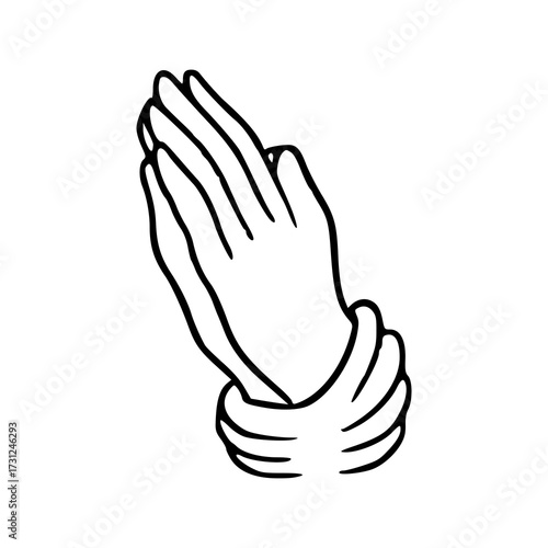 faith and spirituality hand sign concept