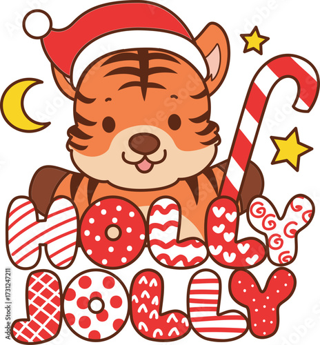 Illustrations of cute tiger character vector clip art for kids.
