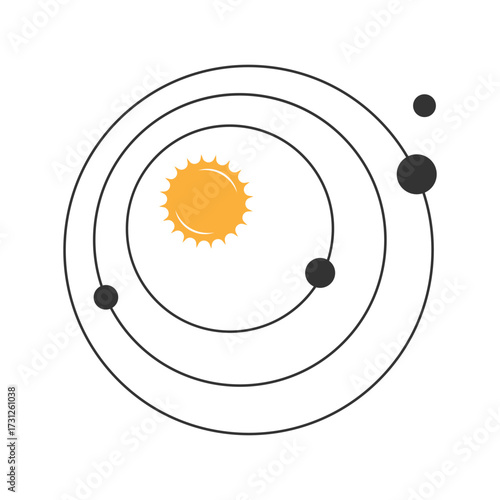 Solar system icon design