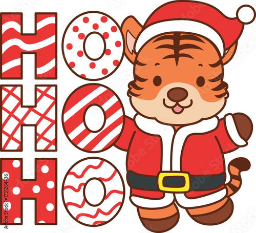 Illustrations of cute tiger character vector clip art for kids.