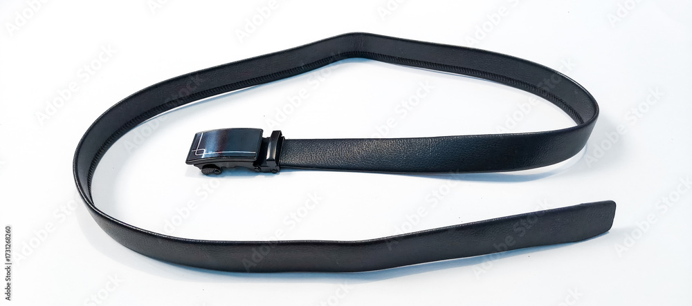 Fototapeta premium men's belt with a white background