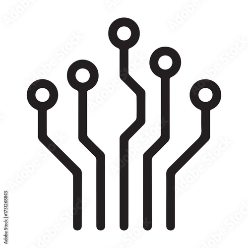 Digital Symbolism of Information Distribution: A Visual of an Organic-Like Growth of Electronic Pathways Spreading Outwards and Upwards, Accompanied by Numerical Metrics and a Red Alert Indicator